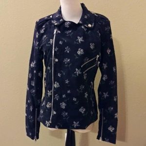 Romeo + Juliet Couture  Floral Biker Jacket